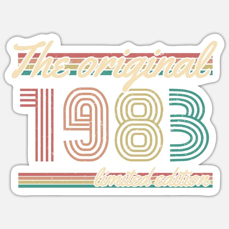 ST 1983 L’édition limitée originale - Sticker taille S (10 x 10 cm) - blanc mat