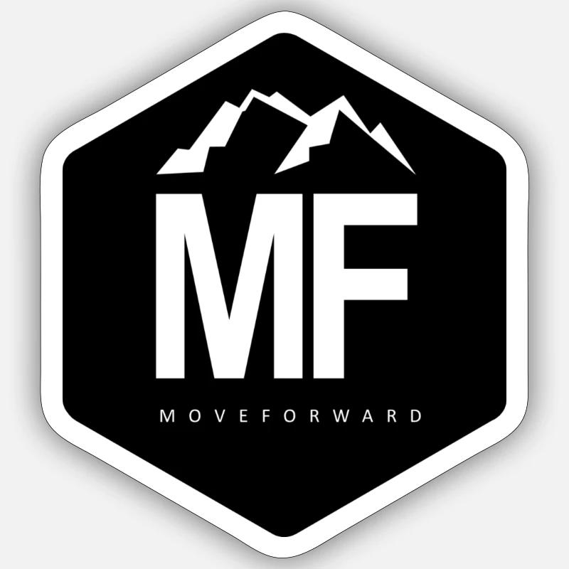 MFBlack - Sticker taille S (10 x 10 cm) - blanc mat