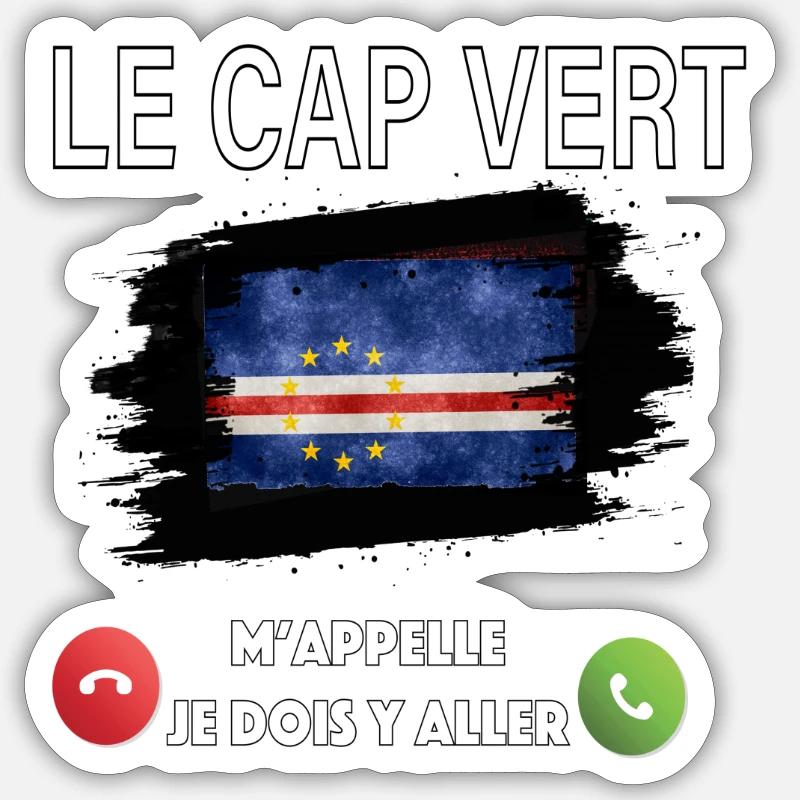 CAP vert Sticker taille S (10 x 10 cm)