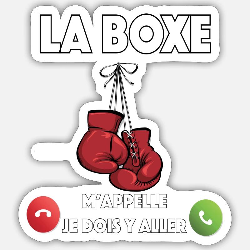 LA BOXE Sticker taille S (10 x 10 cm)