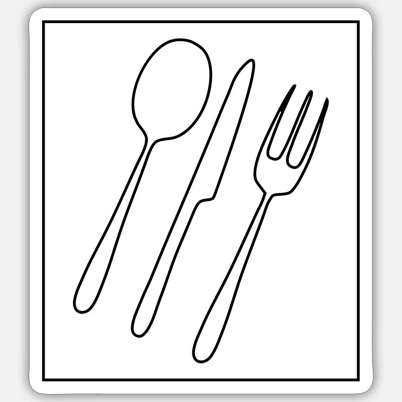Fourche à couteaux Löeffel Sticker taille S (10 x 10 cm)