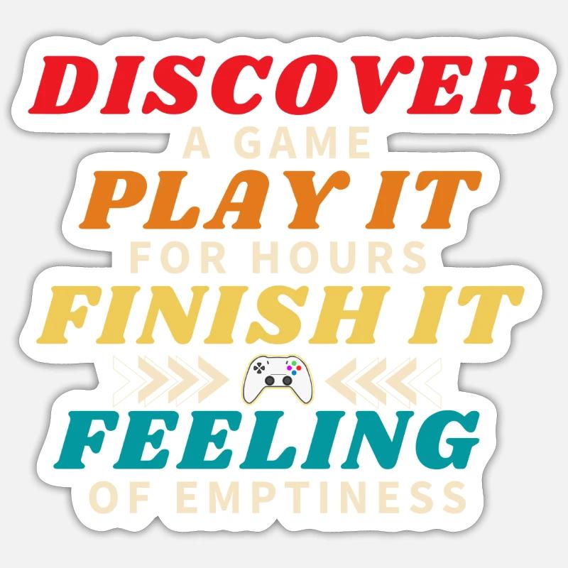 Terminer une partie - Sticker taille S (10 x 10 cm) - blanc mat