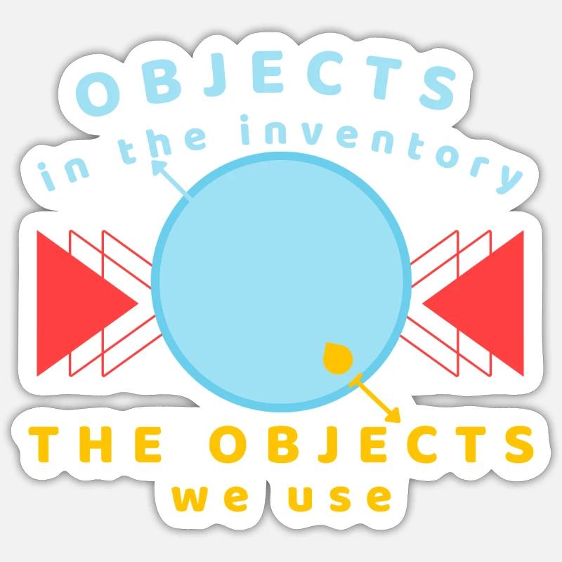 Inventar voll - Sticker Größe S (10 x 10 cm) - Mattweiß