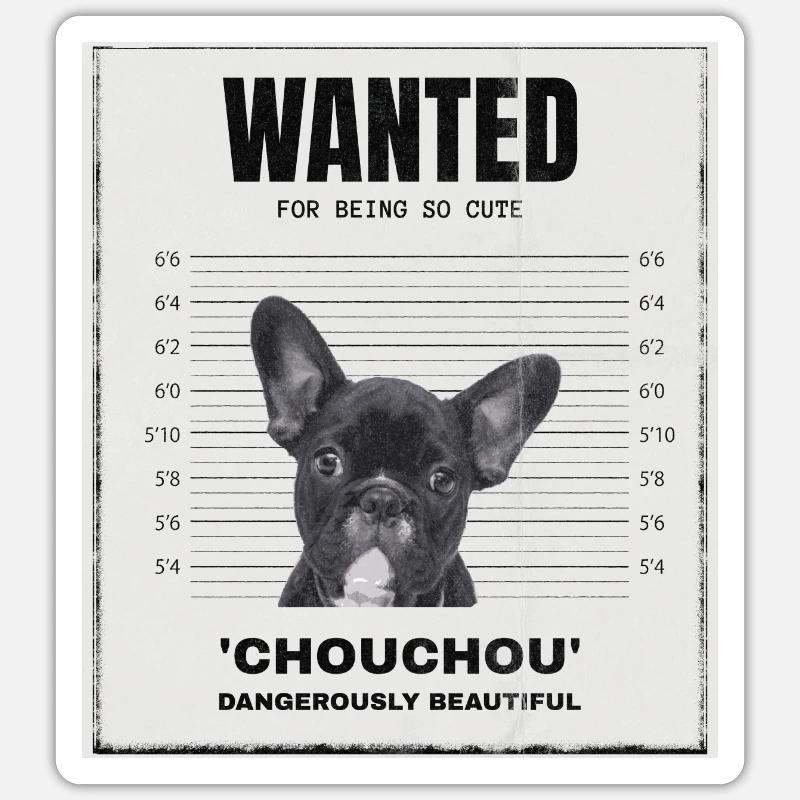Too cute - Sticker taille S (10 x 10 cm) - blanc mat