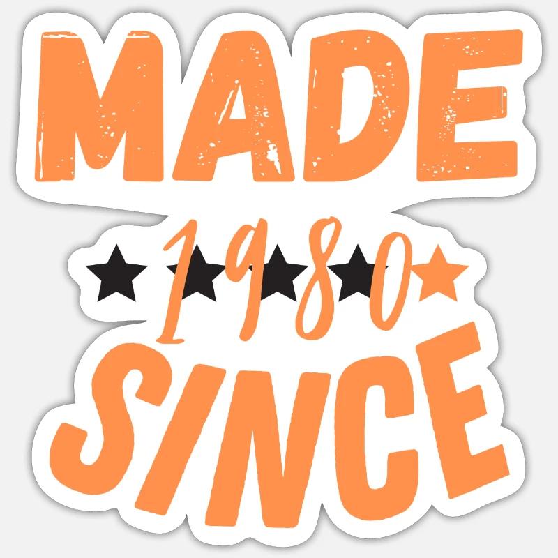 made since - Sticker taille S (10 x 10 cm) - blanc mat