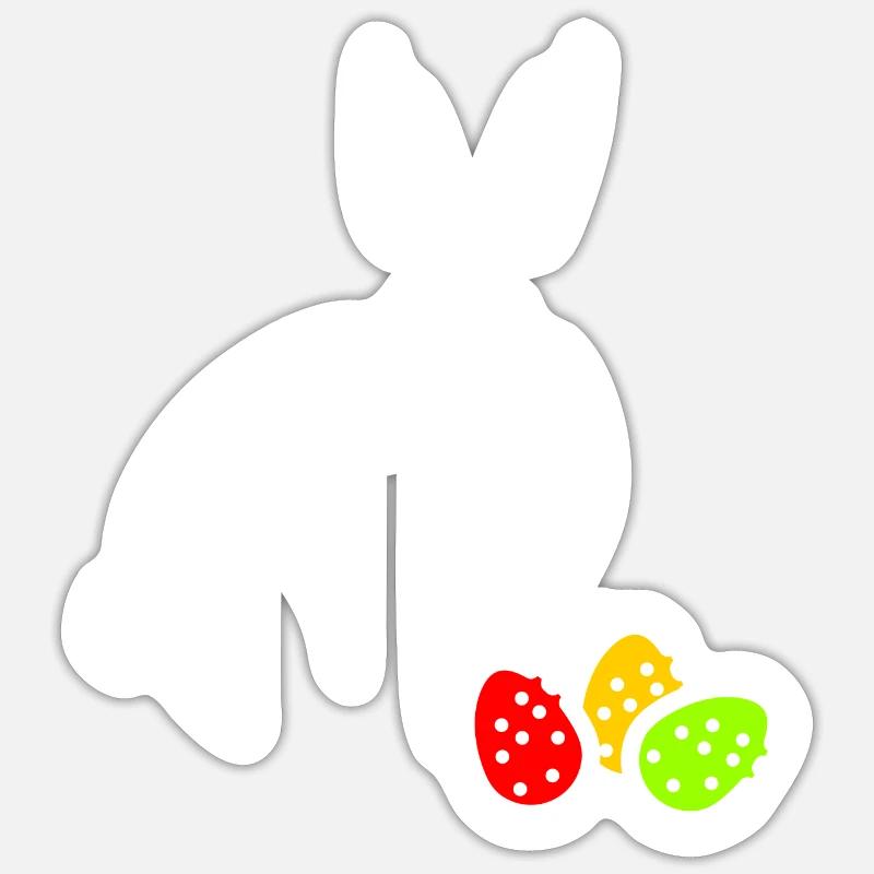 Easter Bunny Sticker size S (10 x 10 cm)