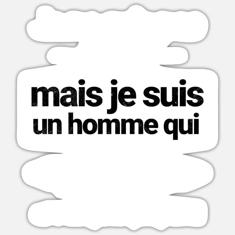 Informaticien Développeur Qui Code - Sticker taille S (10 x 10 cm) - blanc mat
