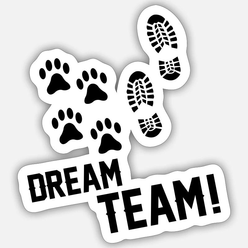 Équipe de rêve Sticker taille S (10 x 10 cm)