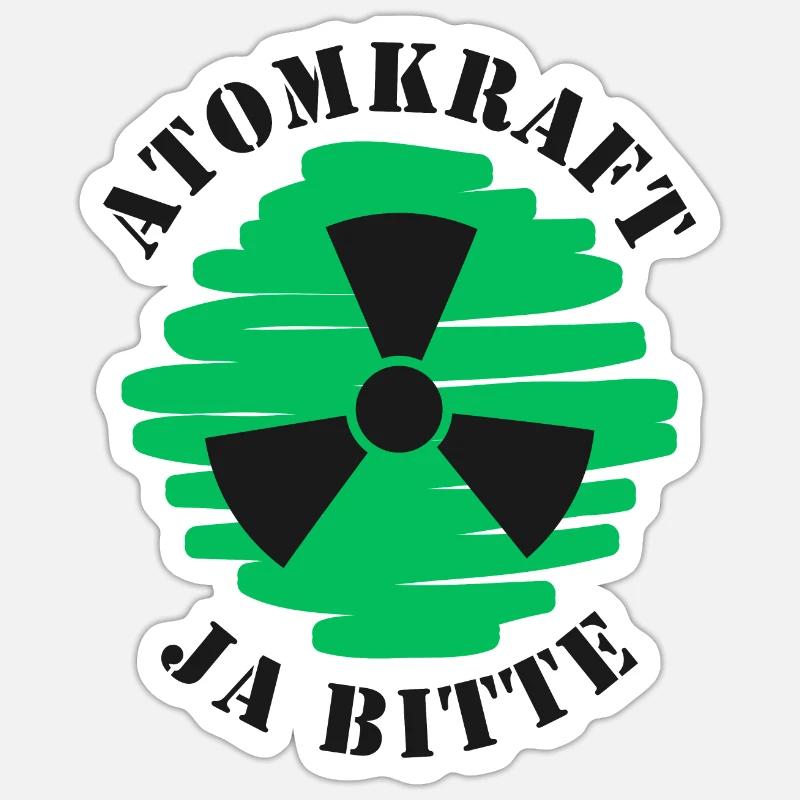 Atomkraft, Ja bitte, Kernenergie Sticker Größe S (10 x 10 cm)