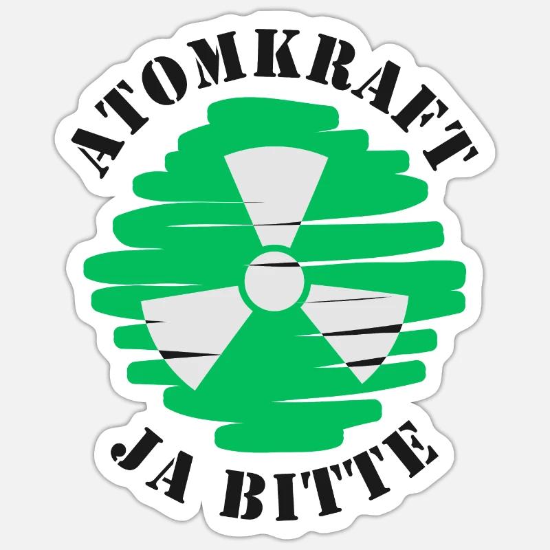 Atomkraft, Ja bitte, Kernenergie Sticker Größe S (10 x 10 cm)