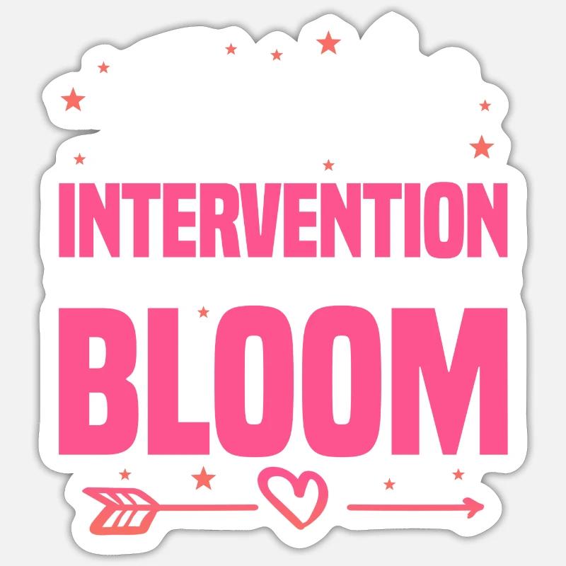 Une intervention précoce permet aux petits humains de s’épanouir - Sticker taille S (10 x 10 cm)