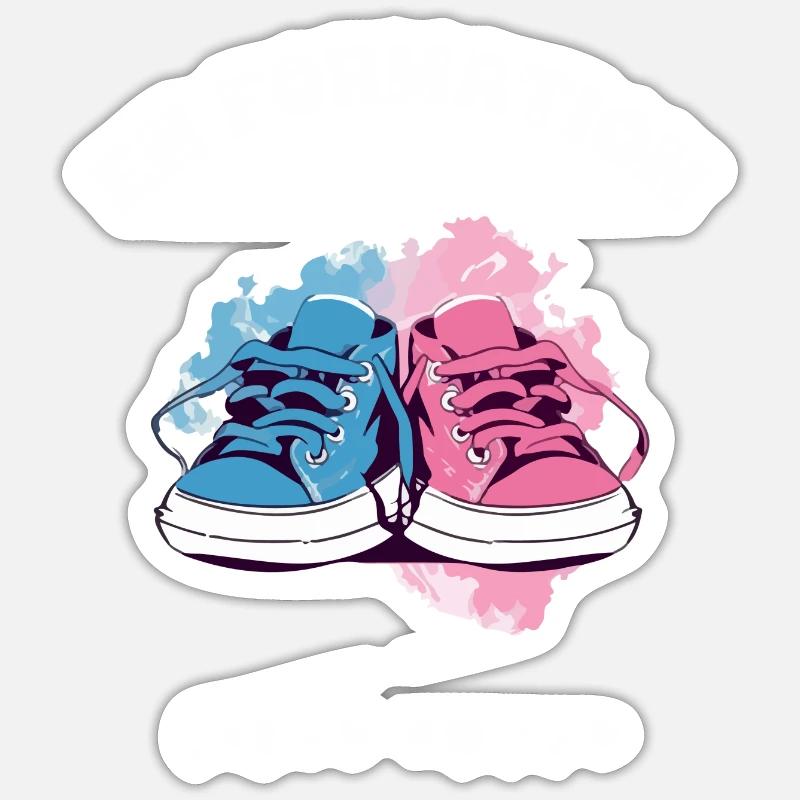 Bébé en formation - Sticker taille S (10 x 10 cm) - blanc mat
