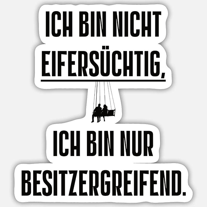 Spruch 17 Sticker Größe S (10 x 10 cm)