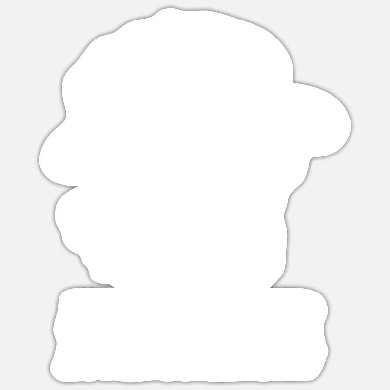 Pitbull - Under Investigation - Sticker taille S (10 x 10 cm) - blanc mat