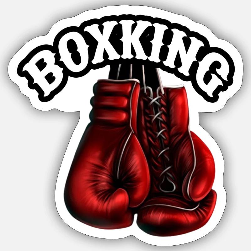 Box-king - Sticker Größe S (10 x 10 cm) - Mattweiß