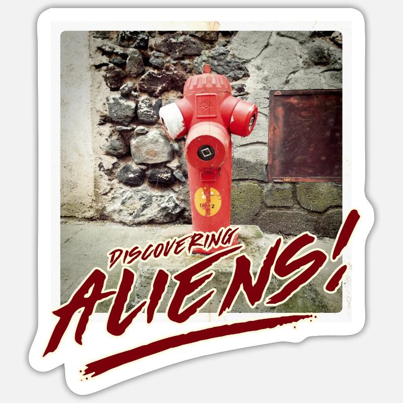 Aliens 2 - Sticker Größe S (10 x 10 cm) - Mattweiß