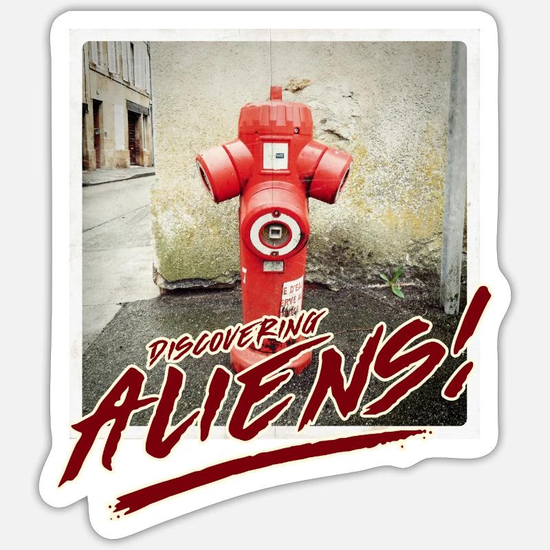 Aliens 21 - Sticker size S (10 x 10 cm) - white matte