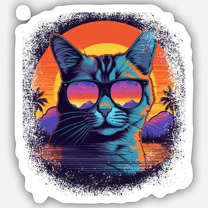 cool statement present idea sayings - Sticker Größe S (10 x 10 cm) - Mattweiß