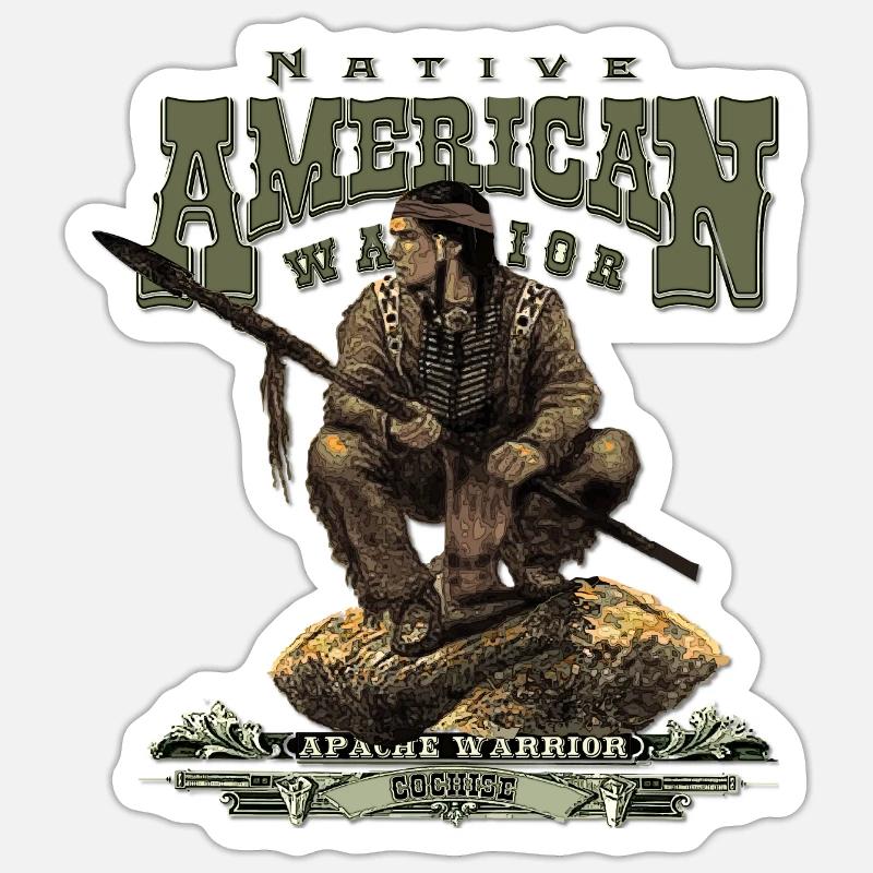 Apache warrior Cochise Sticker taille S (10 x 10 cm)