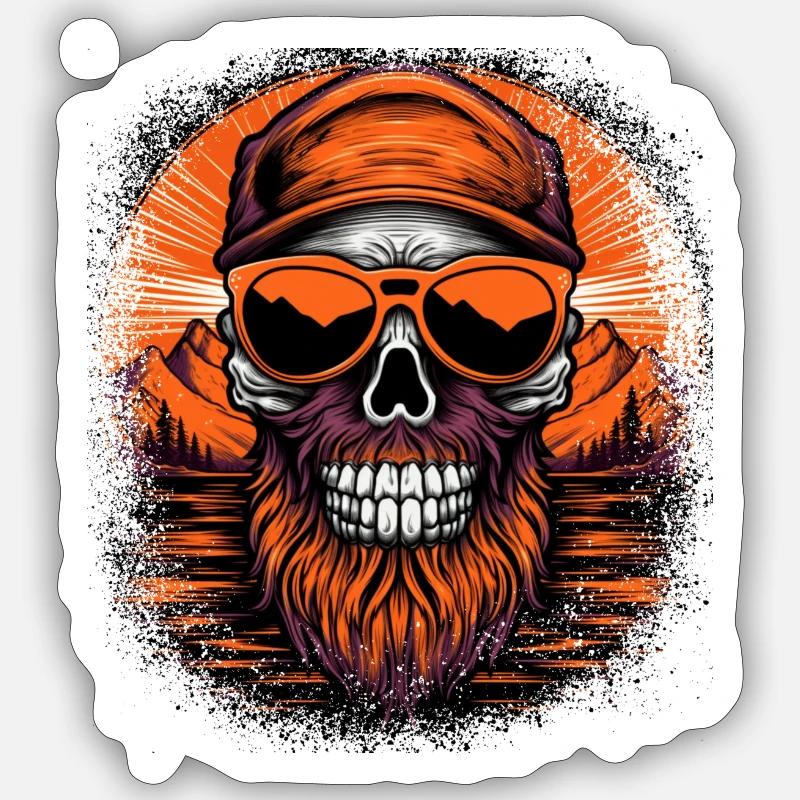 Citation Moustache mal usée Déclaration Sticker taille S (10 x 10 cm)