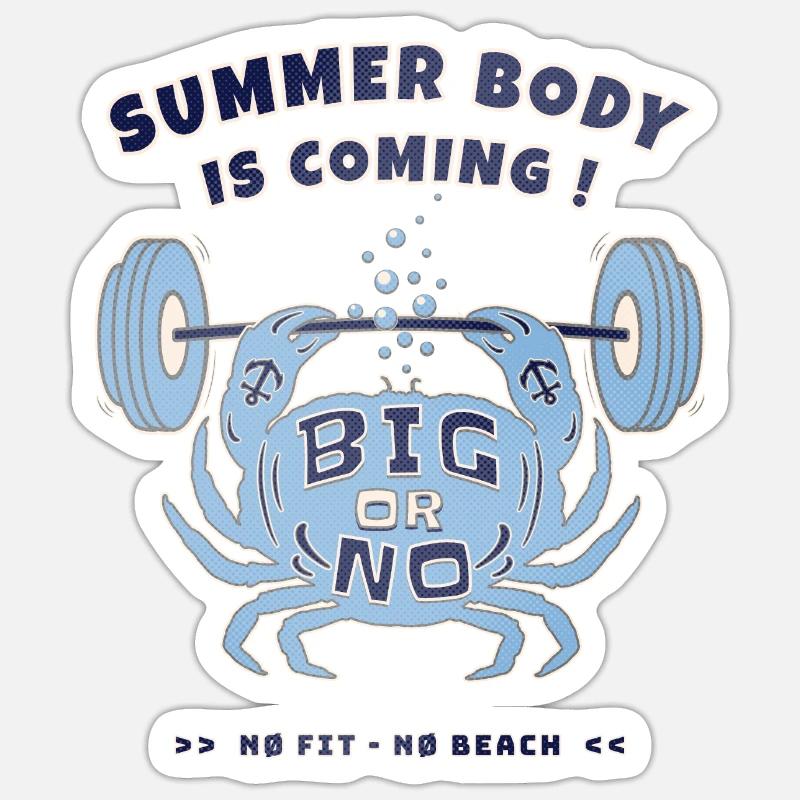 SOMMER KÖRPER Sticker Größe S (10 x 10 cm)