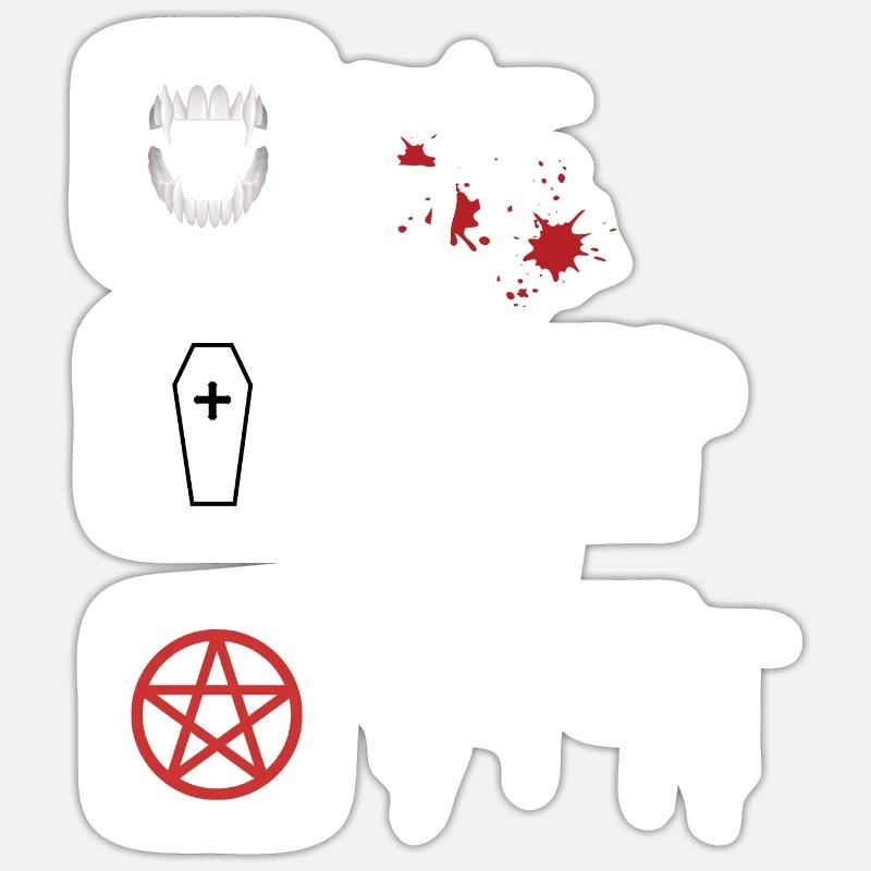 Gothic Ästhetik Vamp-Style schwarz dark wave Sticker Größe S (10 x 10 cm)