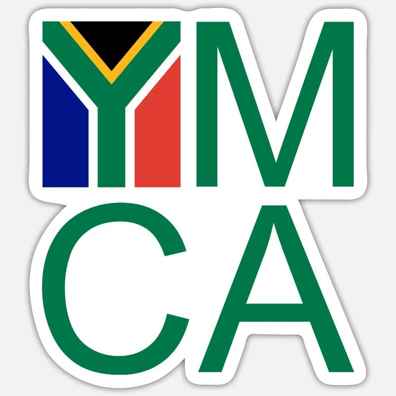 YMCA - Sticker size S (10 x 10 cm) - white matte