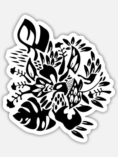 HUMANNATURE - Sticker Größe S (10 x 10 cm) - Mattweiß