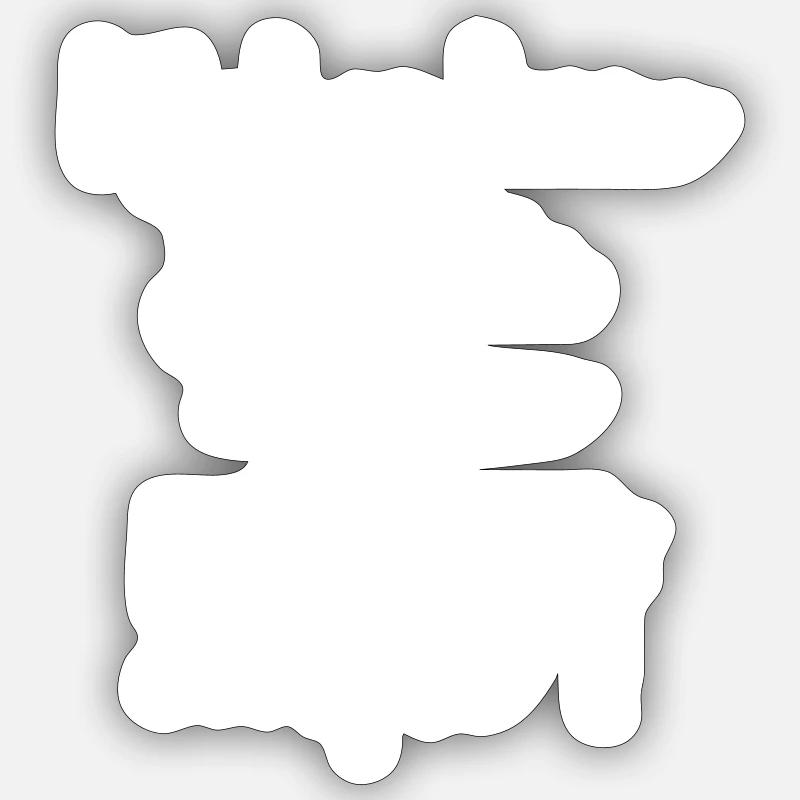 N'abandonnez jamais, chaque petit pas compte. - Sticker taille S (10 x 10 cm) - blanc mat