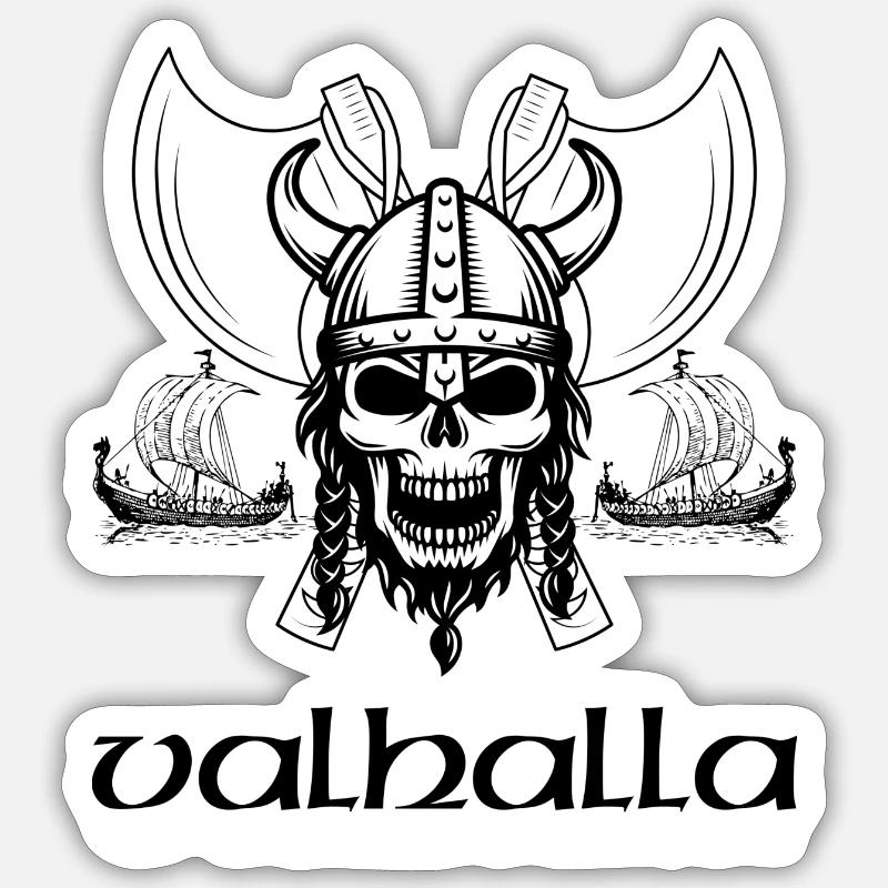 Valhalla Sticker size S (10 x 10 cm)
