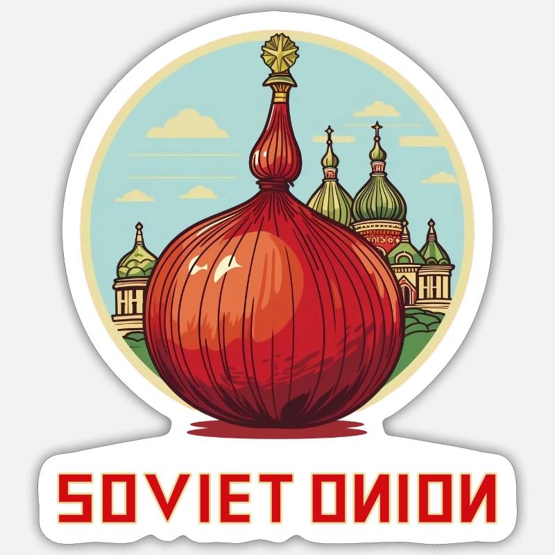 L'Oignon Sovietique Sticker taille S (10 x 10 cm)