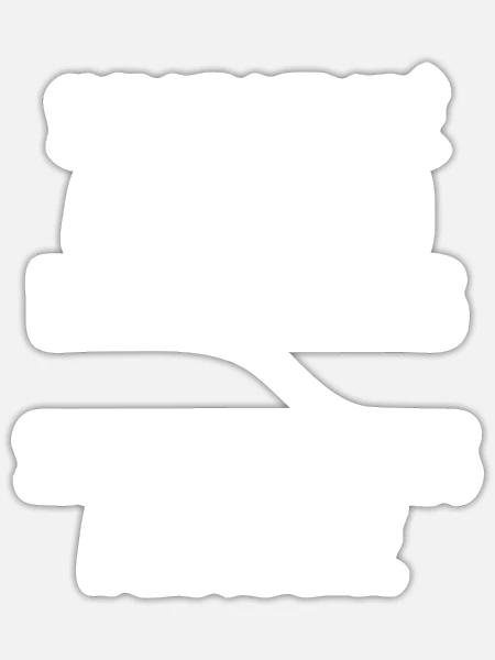 - Sticker taille S (10 x 10 cm) - blanc mat