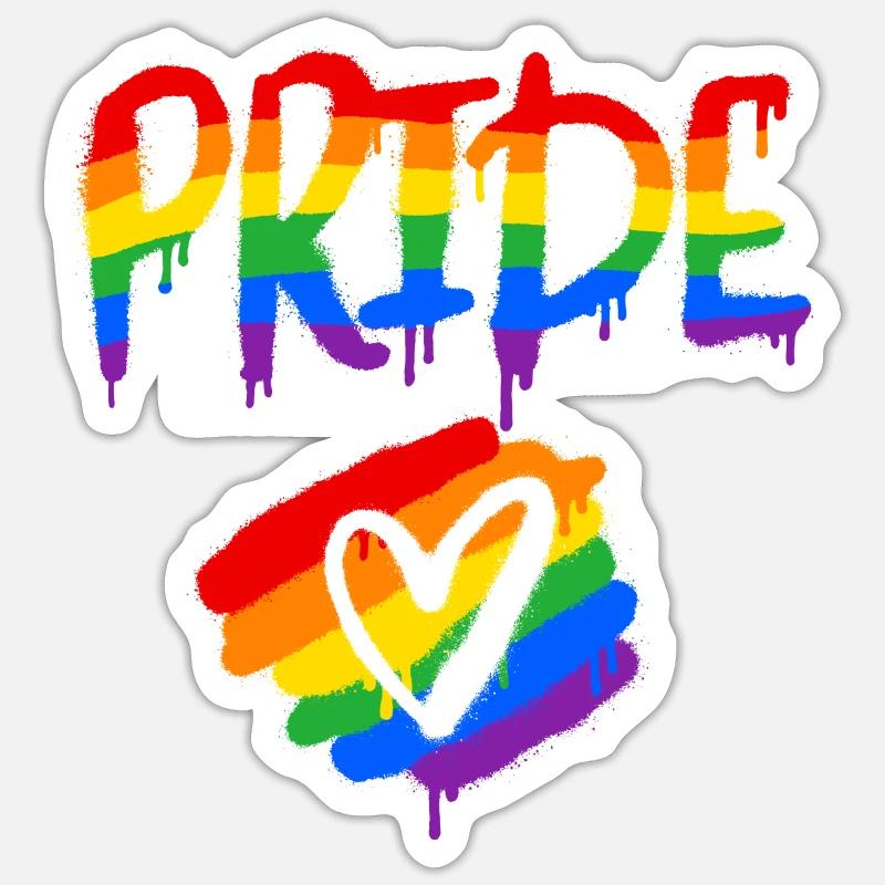 Pride - Sticker size S (10 x 10 cm) - white matte