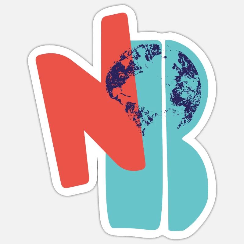 N O Planet B - Sticker Größe S (10 x 10 cm) - Mattweiß