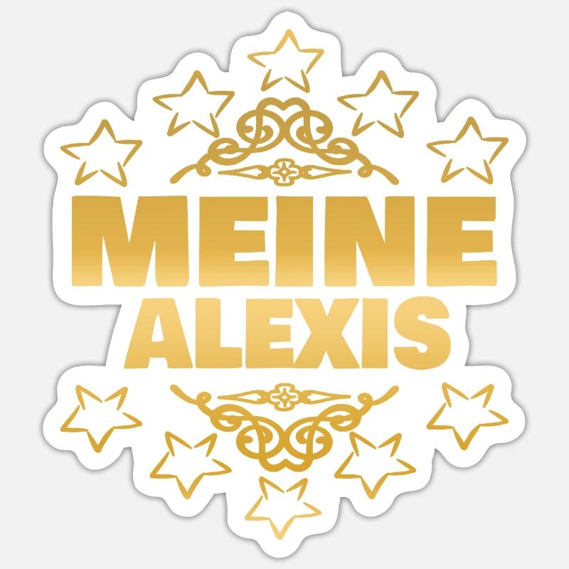 Ehefrau Alexis - Sticker Größe S (10 x 10 cm) - Mattweiß