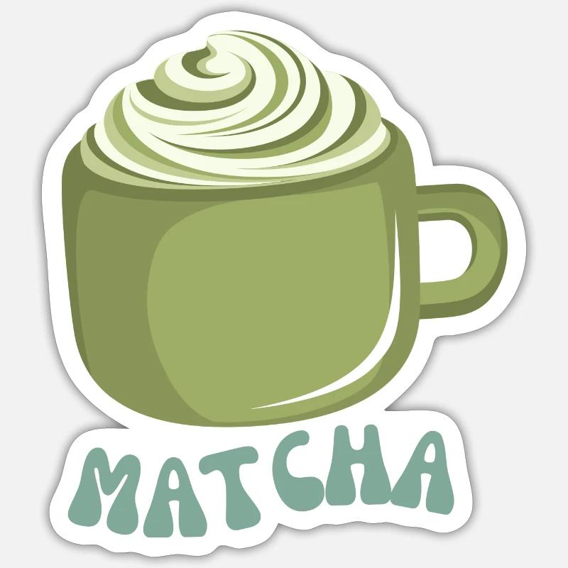 Matcha Sticker Größe S (10 x 10 cm)