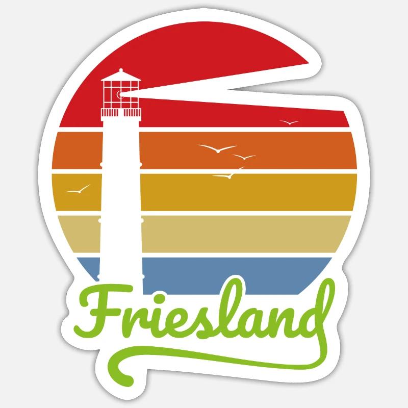 Frise - Sticker taille S (10 x 10 cm) - blanc mat