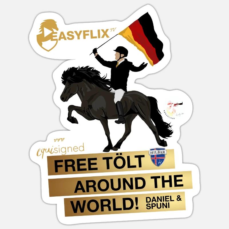 Fan Article Daniel Schulz - Sticker size S (10 x 10 cm) - white matte