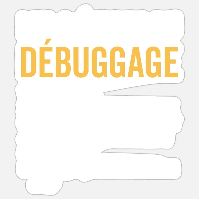 Cadeau Informatique Rigolo pour Programmeur Sticker taille S (10 x 10 cm)