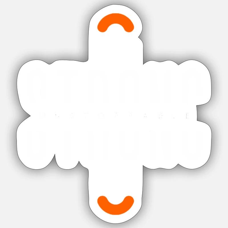 Power - Sticker Größe S (10 x 10 cm) - Mattweiß