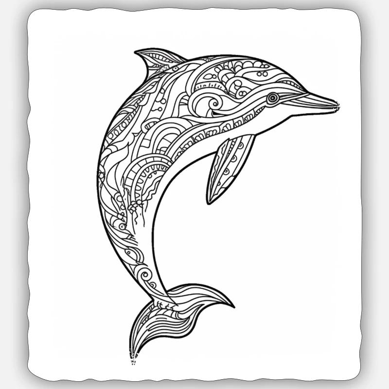 Caribbean Aquatic Environment Background - Sticker size S (10 x 10 cm) - white matte