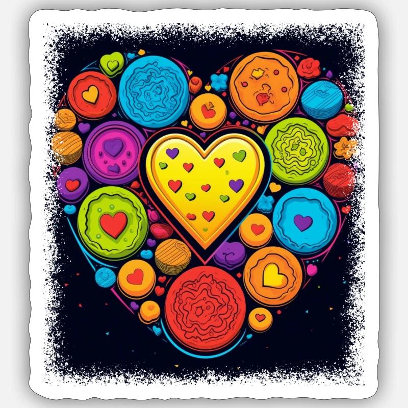 Pansexual dump Déclaration cadeau d’anniversaire - Sticker taille S (10 x 10 cm) - blanc mat