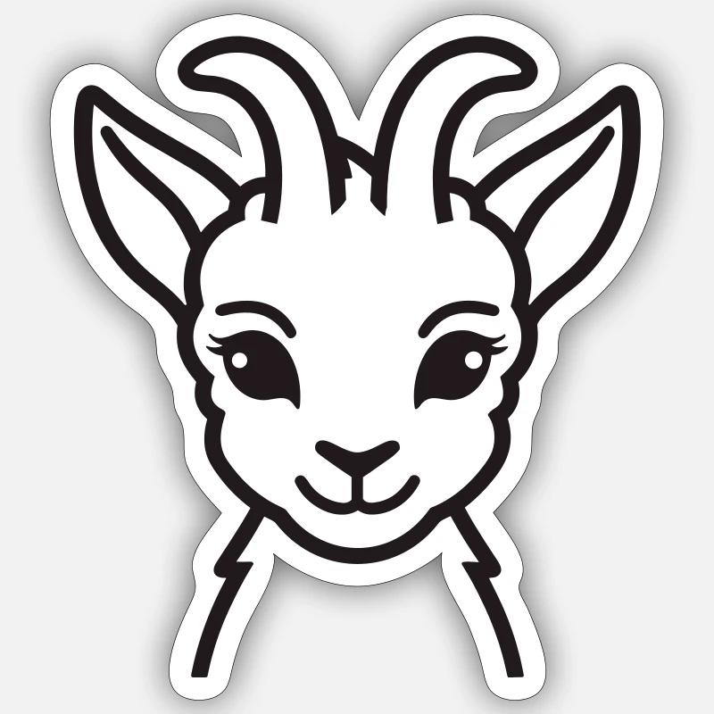 Biche Sticker taille S (10 x 10 cm)