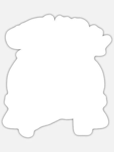 Yoga - Sticker Größe S (10 x 10 cm) - Mattweiß