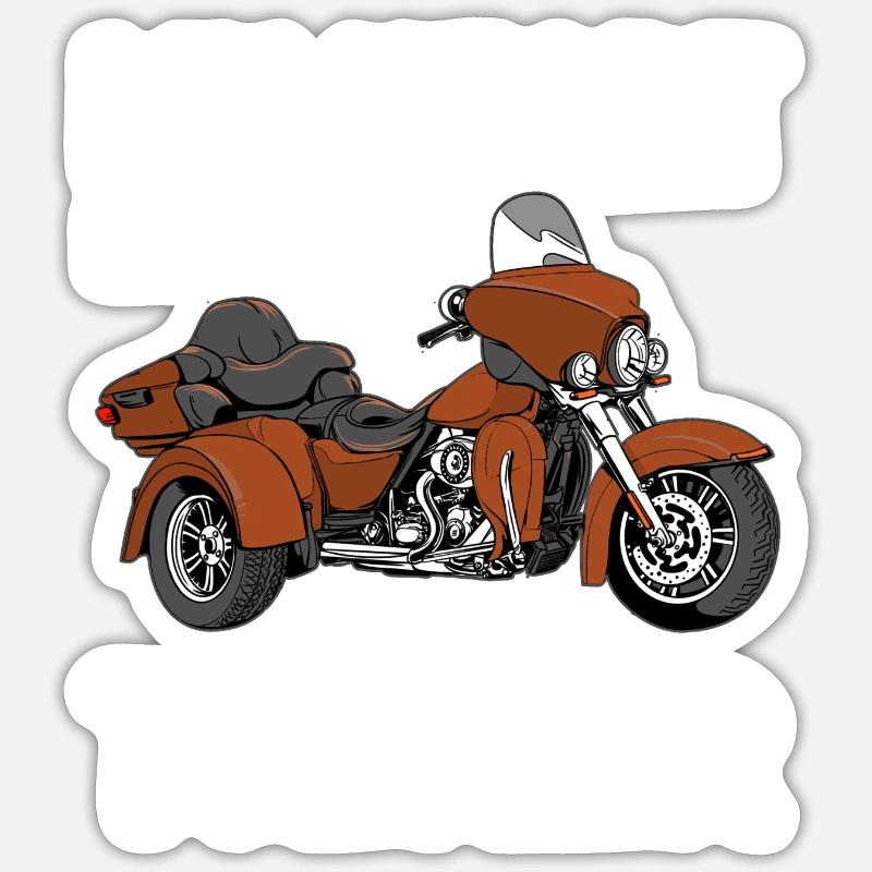 Triker - Sticker Größe S (10 x 10 cm) - Mattweiß