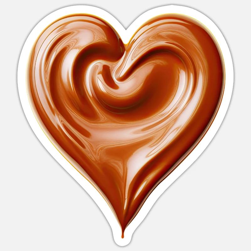 J’aime ... Choco Sticker taille S (10 x 10 cm)