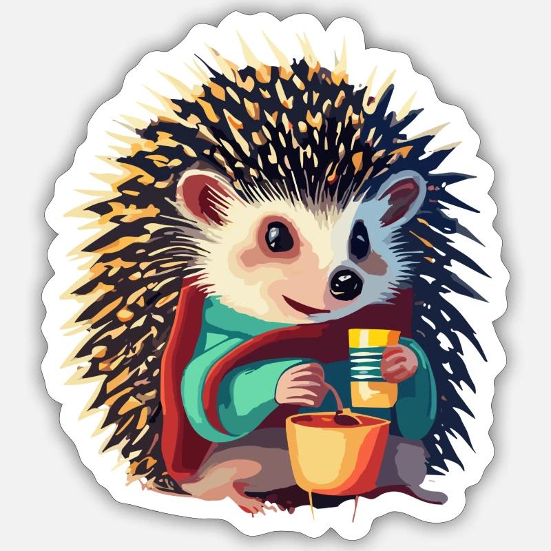 Igel Sticker Größe S (10 x 10 cm)