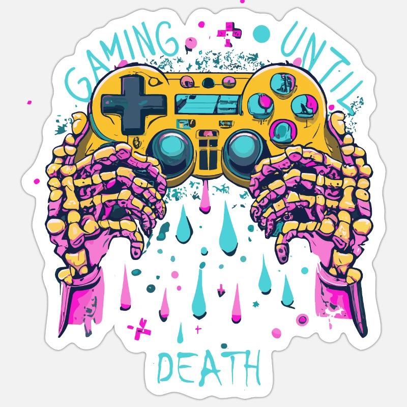 Skeleton Controller Sticker size S (10 x 10 cm)