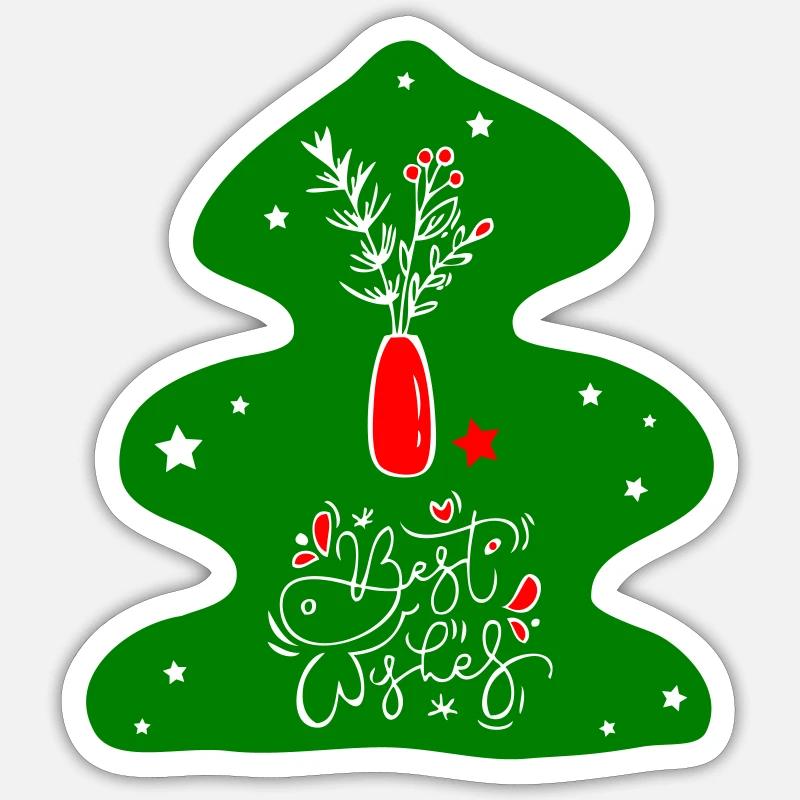 Fir tree Sticker size S (10 x 10 cm)