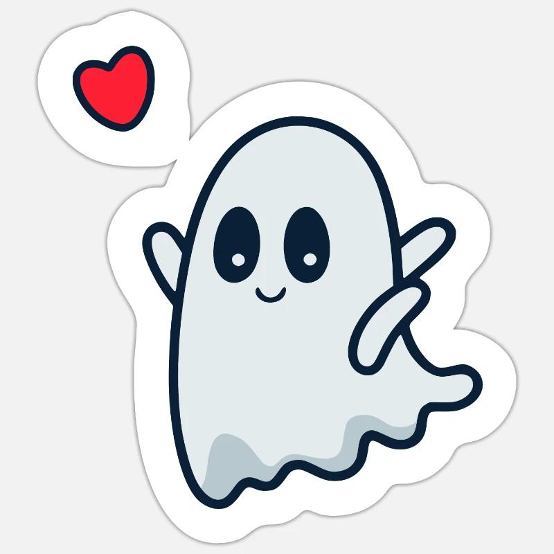 Geist - Sticker taille S (10 x 10 cm) - blanc mat